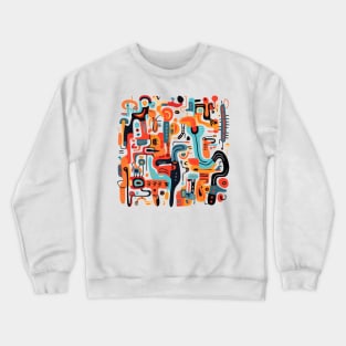 Mid Century Abstract Jazz Crewneck Sweatshirt